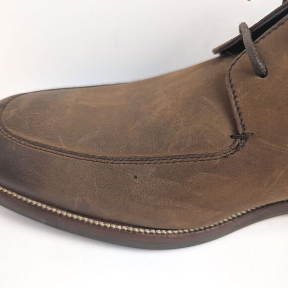 Cole Haan Wagner Apron Brown Leather Distressed Chukka Ankle Boots Mens 13 NWOB - Picture 6 of 8